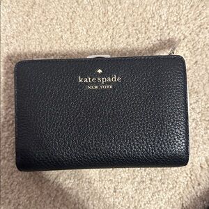 Kate Spade Black Pebbled Leather Wallet